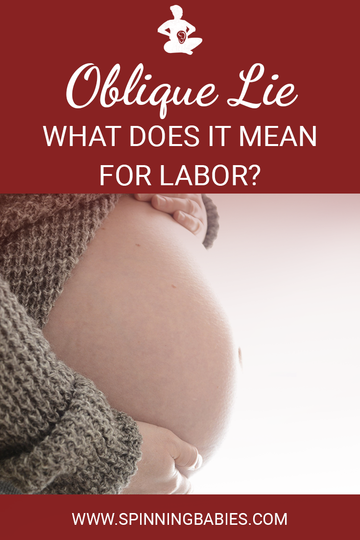 Oblique Lie - Here's what this baby position means for labor! #Childbirth #Pregnancy