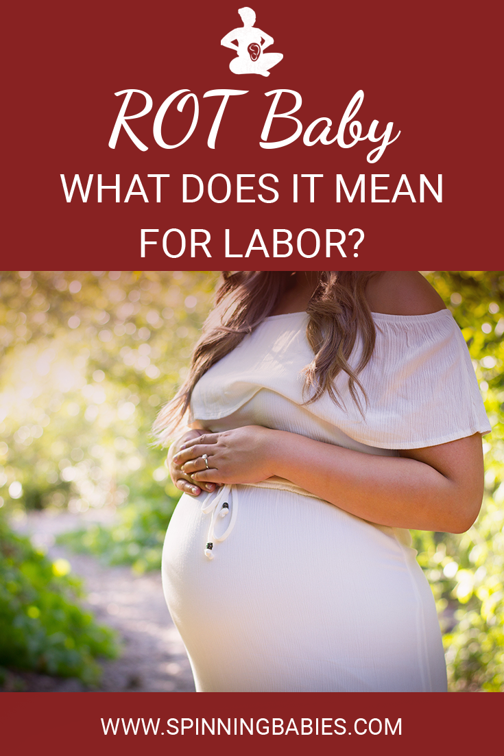 Right Occiput Transverse (ROT) is when the occiput is towards the mother’s right and baby faces and kicks towards her left side. Here's what this position means for labor! #Labor #Childbirth #Pregnancy