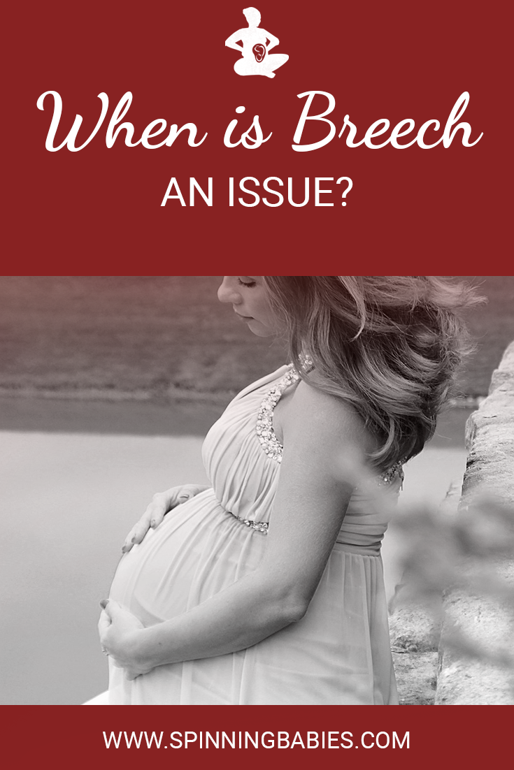 When is breech an issue? Here's a timeline of what to do and when to help a breech baby move head down. The later in pregnancy a baby is breech, the more difficult it is for the baby to flip head down. #Childbirth #Breech #Pregnancy