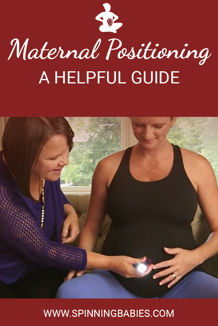 Maternal Positioning is a phrase for talking about posture and positions birth givers use in pregnancy and in labor for comfort or labor ease. Learn more here! #Childbirth #Pregnancy
