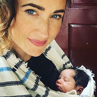 woman with newborn