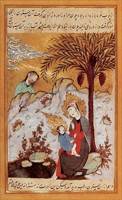 Mary and Jesus under the Date Palm