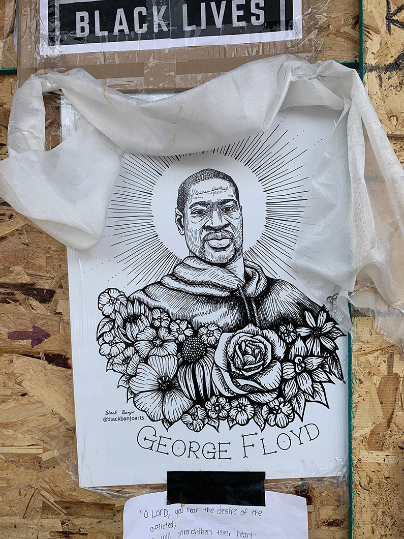 George Floyd by Black Banjo Arts